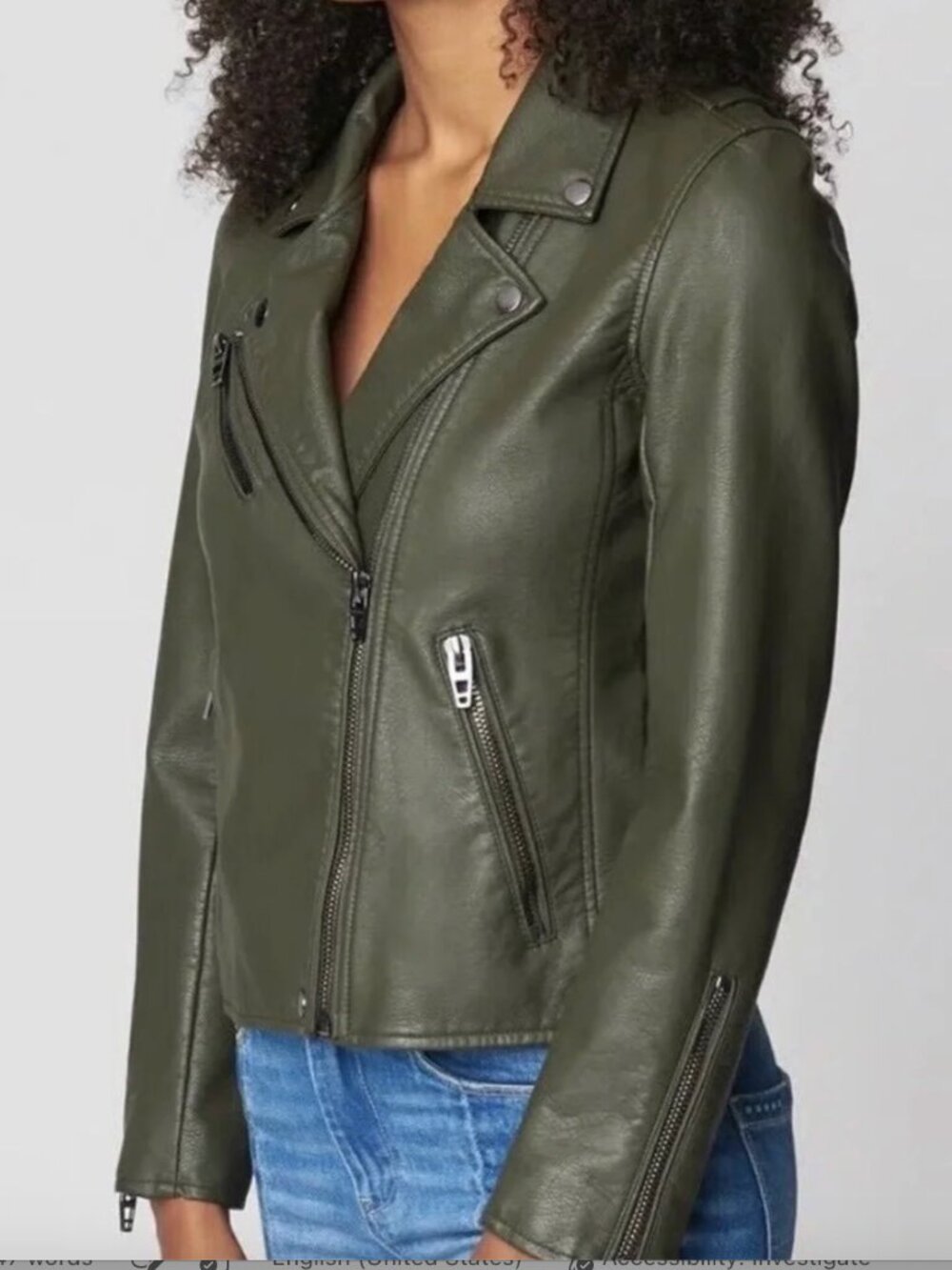 Blank NYC Faux Leather Moto Jacket